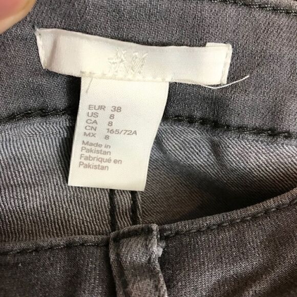 GREY denim distressed denim jean H&M 🌻 - Picture 8 of 9